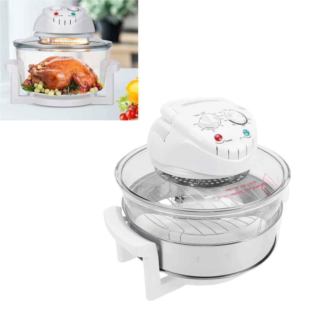 Fritteuse 17L 360 Grad Sichtbare Fritteuse mit Temperaturregelung Multifunktionskocher für Küchen Restaurants Imbissstände