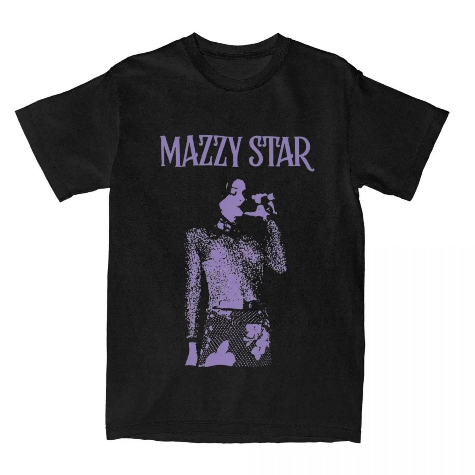 Mazzy Star Men Women T Shirt Summer Vintage Oversized 100% Cotton Casual O-Neck T Shirt Fashion Large Size T Shirt S