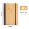 A5 Bamboo Texture Notebook with Keychain