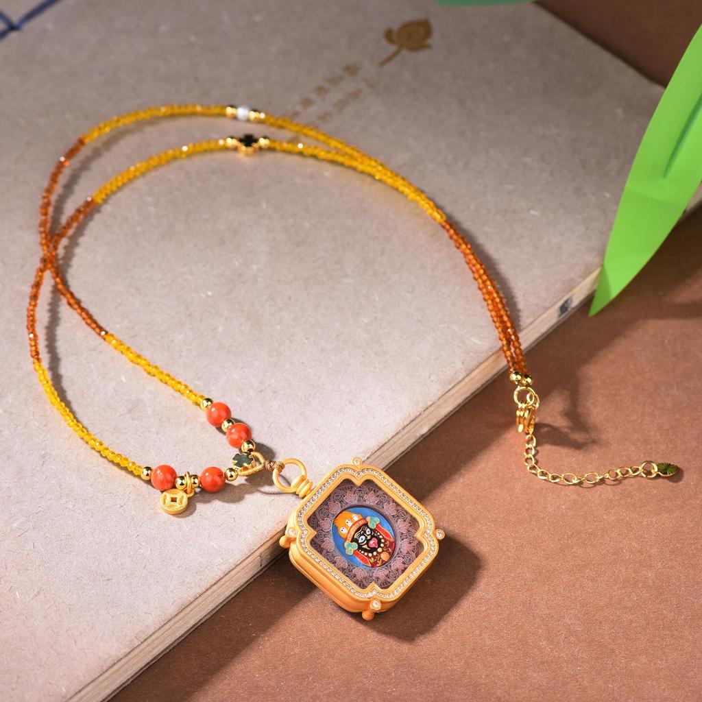 Tibetan Incense Pendant: Ash Medicine Mud Zhakiram Rope, Modern Chinese Style, Elegant Bestie Gift