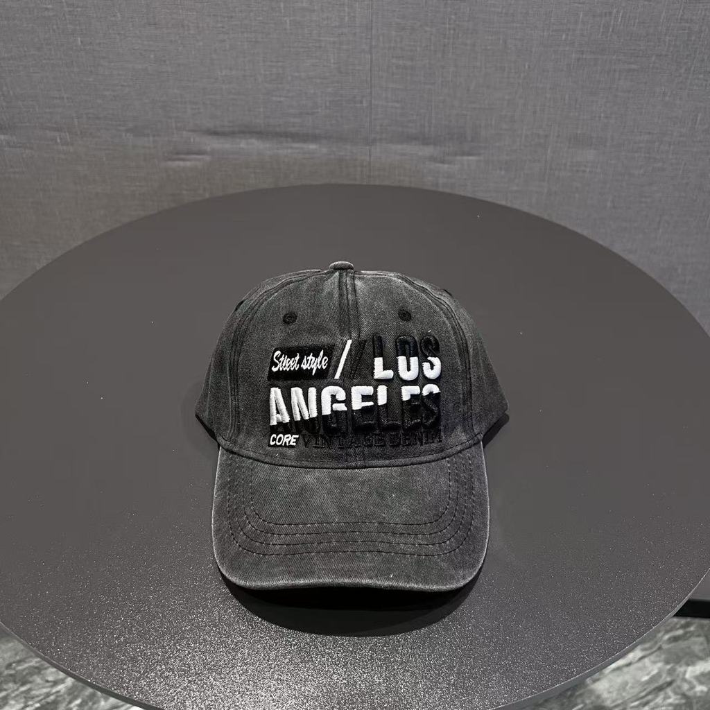 Outdoor Baseball Cap With Embroidered Letter Design For Men And Women чёрный