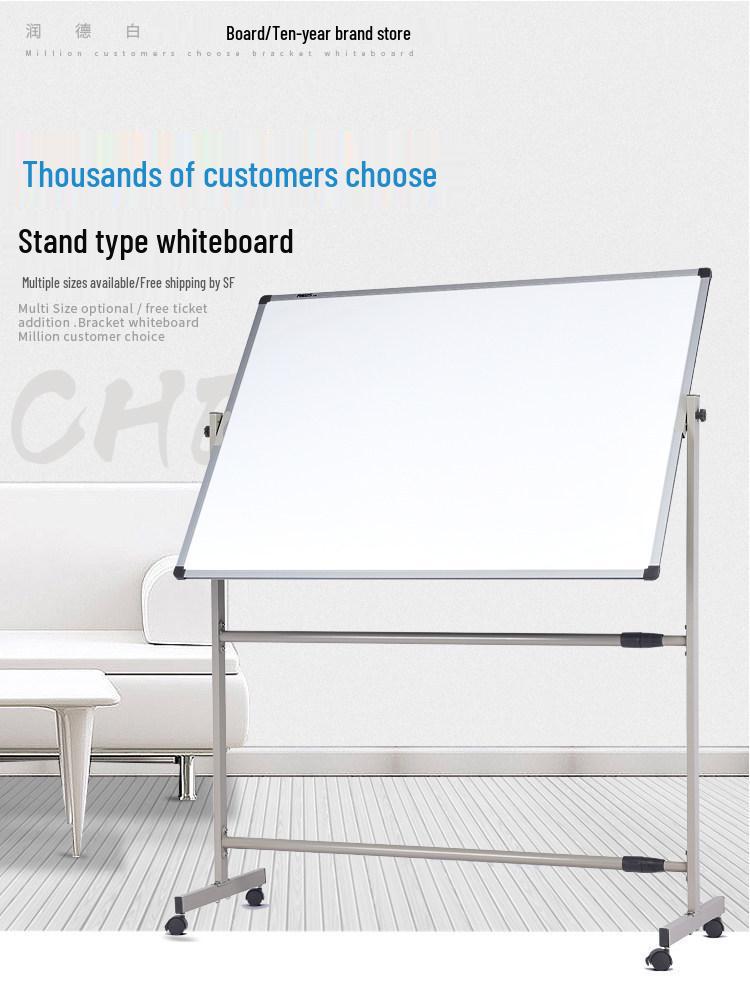 Mobile Double-Sided Magnetic Whiteboard and Chalkboard