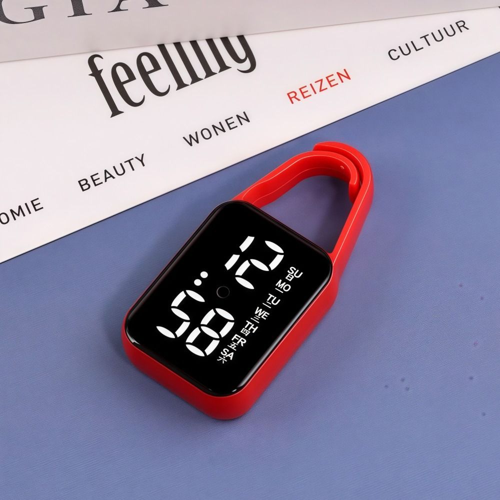 Digital Display Pocket Watch Portable Luminous Pocket Watch  Stylish Accessory