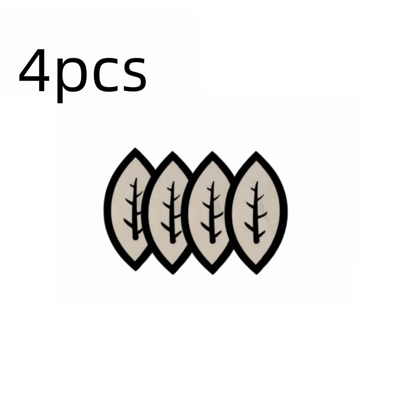 

4PC Leaf shape Mirror Wall Stickers, Self-Adhesive Double-Layer Acrylic Mirror Decals, for Office, Bathroom срібний