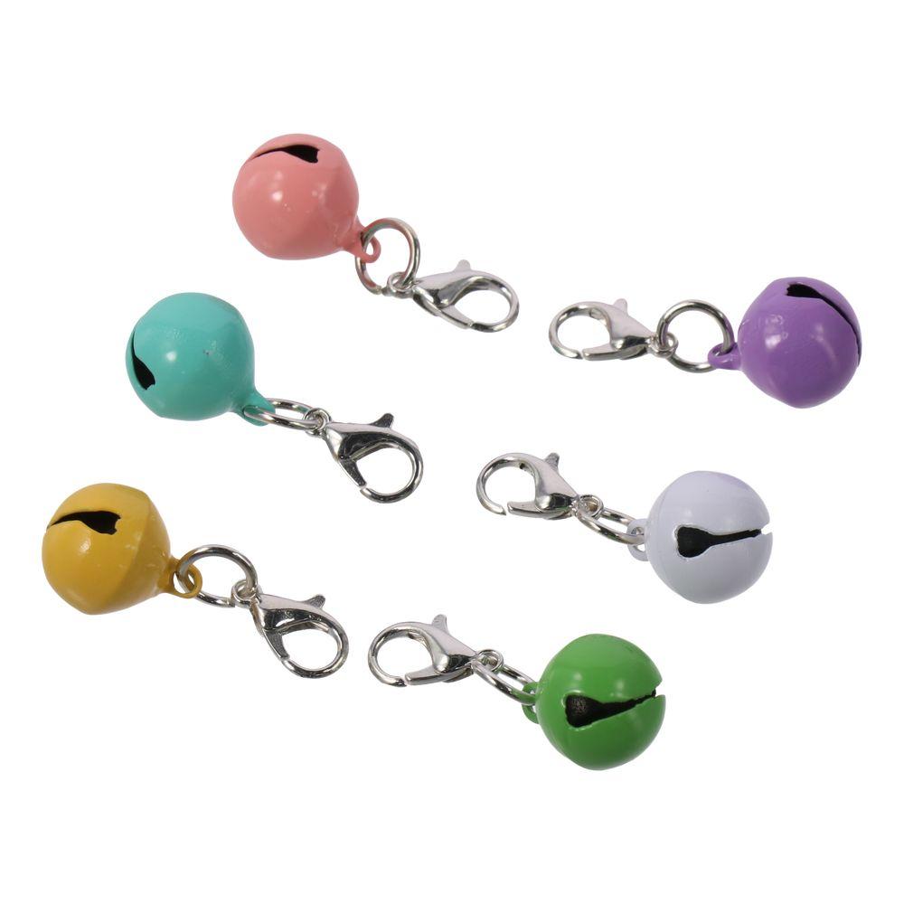 10 Pcs Colorful Cat Dog Bells 14MM Strong Loud Bell DIY Crafts Necklace Pendant  Festival