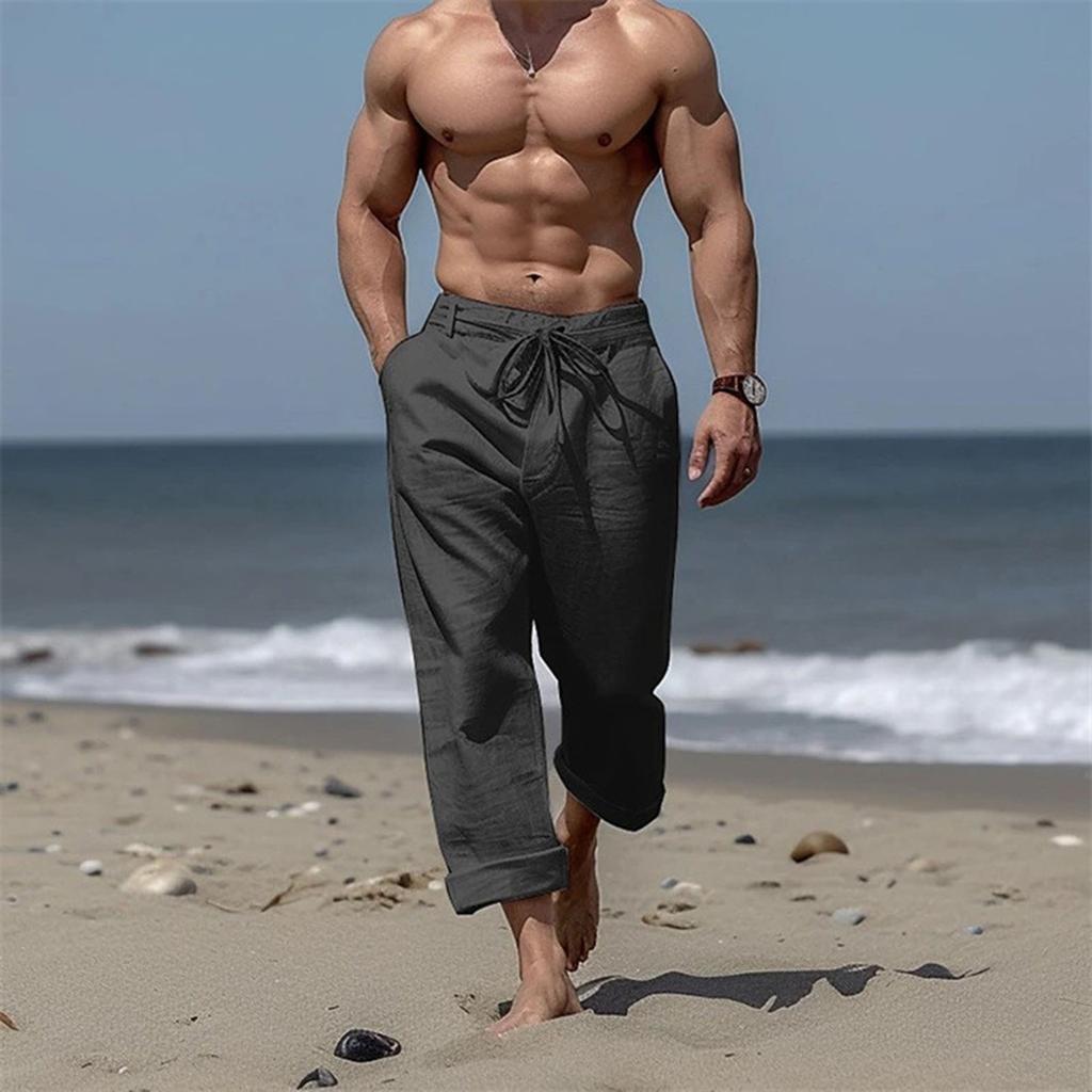 Men's Solid Color All-match Trendy Sports Casual Comfortable Trousers