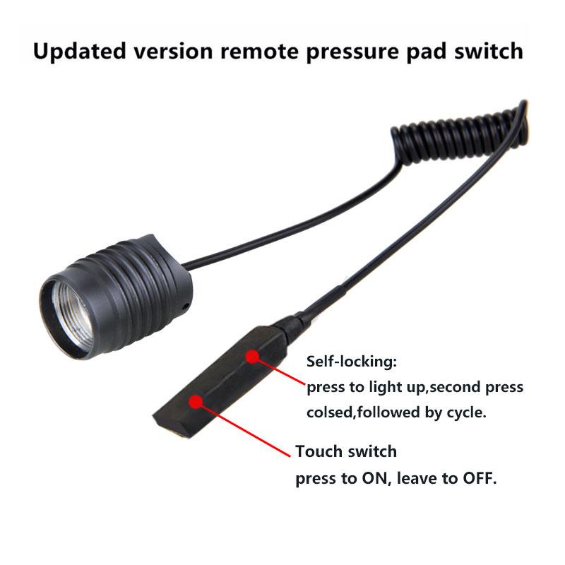 Professional Hunting Flashlight Green/Red/UV Light Tactics Night Reconnaissance LED Flashlight Lamp Rechargeable Outdoor Torch