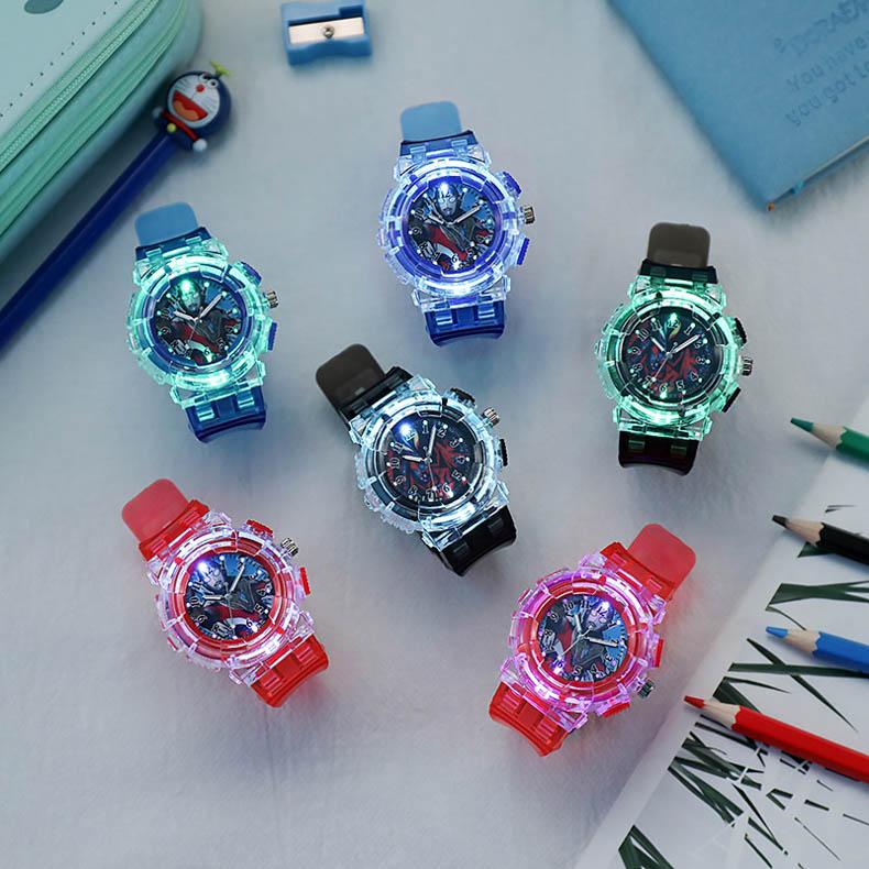 Ultraman Led Luminous Watch Children's Cartoon Elementary School Student