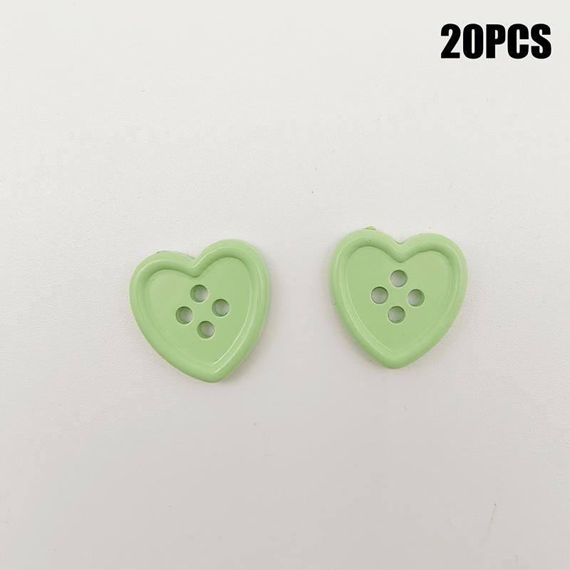 20Pcs/Set Buttons For Needlework Heart Sewing Button For Clothing Diy Accessories Decorative Craft Supplies
