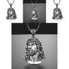 Vintage Stylish Jesus Hip Hop Pendant Necklace Made Of Durable Metal For Unisex Use
