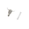 Tribal Bull Head Sculpture Wall Hanging Art Ornament for Office Farmhouse Bedroom with Cozy Living