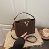 Shoulder Bag Fashion Handbag Crossbody Bag Large Capacity Casual Bag Simple Bag Alphabet Bag Leopard Print Bag