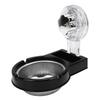 Wall Mounted Ashtray Space Saving Stainless Steel Ashtray with Strong Suction Cup for Toilet Office Hotel Black