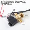 Valvola Solenoide Pompa ad Aria Compressore Accessori 3/8" 1/2" 14mm Pompa ad Aria Silenziosa Senza Olio Raccordi Valvola di Ritegno Parti Pneumatiche