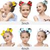 3/4/6/8inch  Boutique Handmade Colorful Solid Ribbon Grosgrain Hair Bow with Clips for Kids Girls Hair Accessories