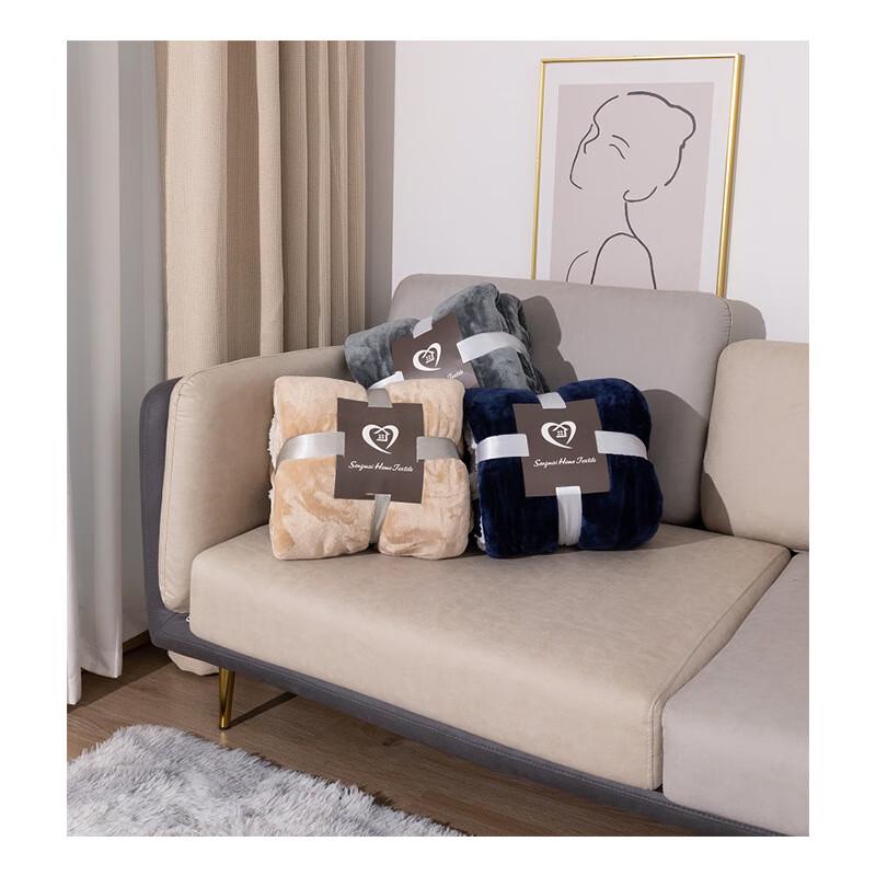 LISM Double-Layer Lamb Plush Flannel Blanket