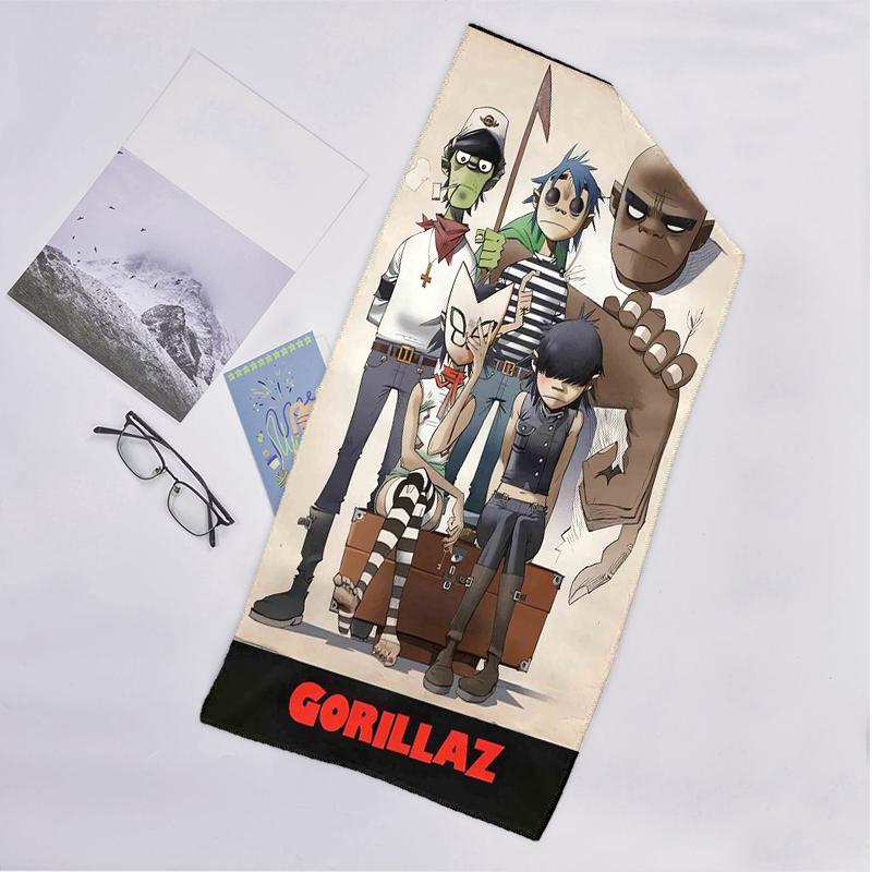 Gorillaz Fashion Beach Towel: Ideal for Summer Adventures Soft, Absorbent and Quick Drying Suitable for Swimming and Bathing