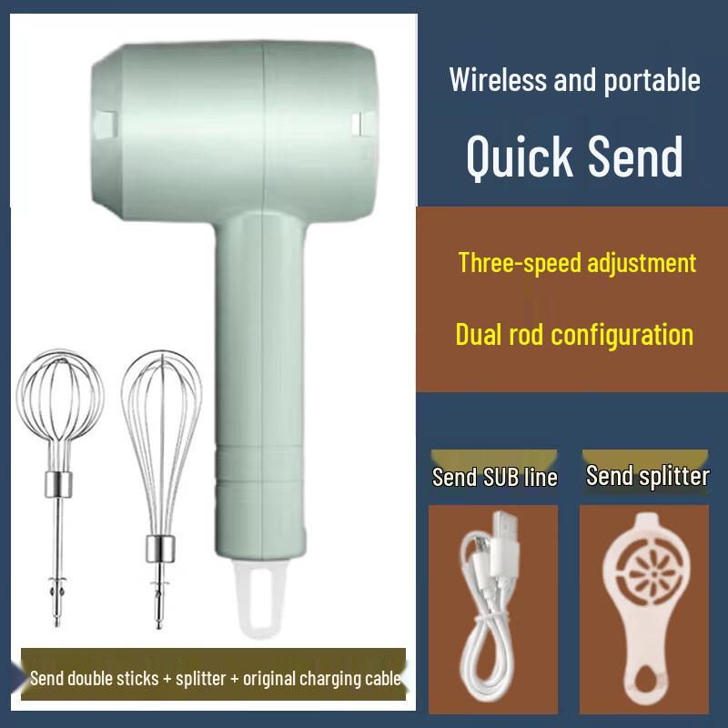 ZISIZ Wireless Electric Hand Mixer