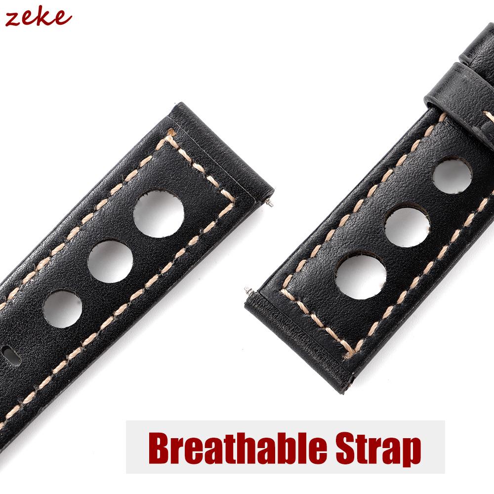 Vintage Cowhide Genuine Leather Watch Strap 20mm 22mm 24mm 26mm Metal Pin Buckle Band Breathable Watchband bracelet belt for men