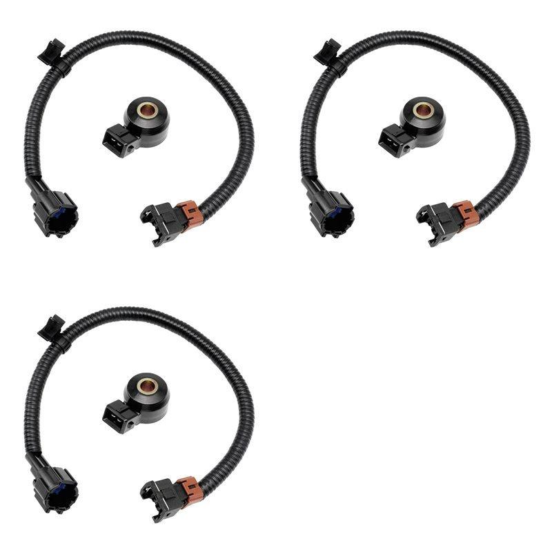 3X Knock Sensor & Wiring Harness For 1995-2004 Nissan Pickup Altima Maxima Xterra Infiniti G20 J30 22060-30P00