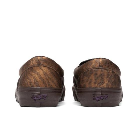 Vans Needles x Vault Classic Slip-On V 'Animal Print - Brown' VN0A3QXY2GU