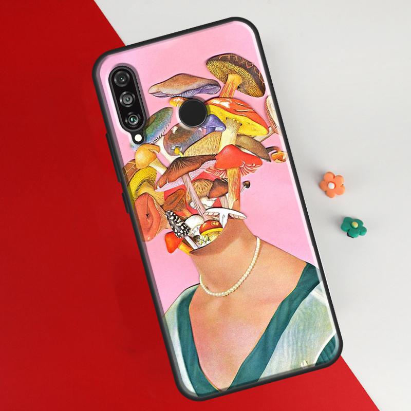 Indie Hippie Art Cover För Huawei P30 Pro P50 P20 P40 Lite P Smart 2021 Nova 5T Fodral For Honor 50 8X 10i