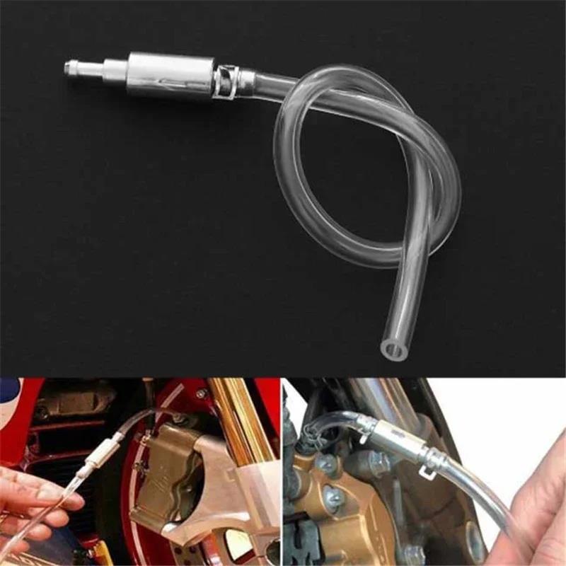 1Pc Special Bleeder Hose Kit for Car Clutch & Brake - Hydraulic One Way Valve Tube Bleeding Tool with Replacement Adapter