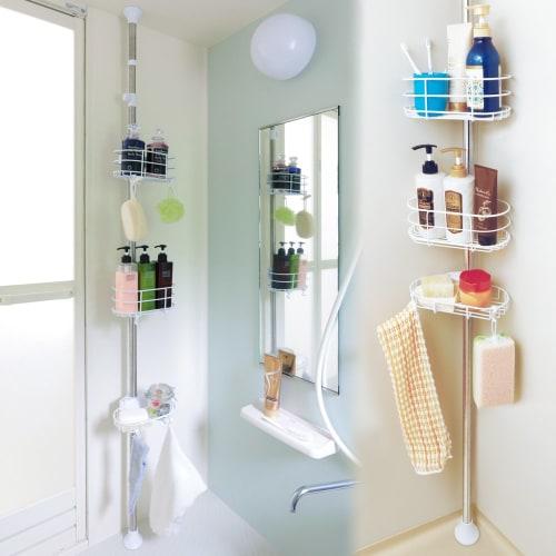 Iris Ohyama Tension Rack Bathroom Telescopic Height 140~190cm BLT-19