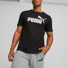 Puma Essentials Logo Casual Round Neck Short Sleeve T-Shirt Men Tops Black 586666-01