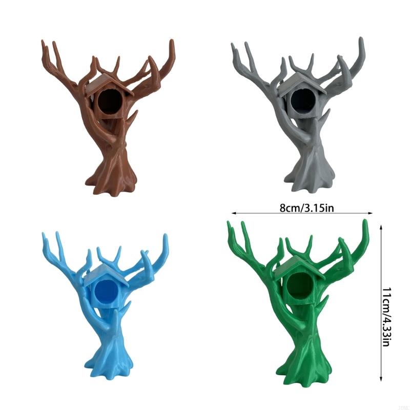 Realistic Spiders Hideouts Tree House Natural Decors Habitat For Jumping Spiders Reptiles Small Insect Easy Cleaning J0MC