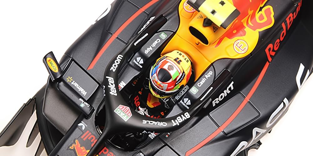 Minichamps 110232311 Red Bull Racing RB19 Sergio Perez Abu Dhabi GP 2023 Scale Miniature Collectible Car - - 1/18 -