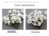 Weiße Blumendekoration für Hochzeiten Künstliche Straußornamente und Bogen-Requisiten