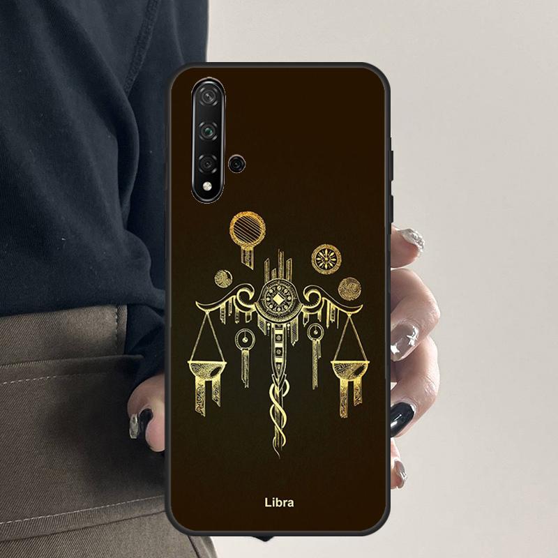 Zodiac Sign For Huawei Nova 9 10 SE 5T 12s 12i 11i Y91 Y90 Y60 Y70 Y72 Y61 P20 P40 P30 Lite P60 Pro Case