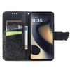 For Motorola Edge (2024) 5G Case PU Leather Wallet Phone Cover Butterfly Pattern