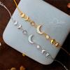 European and American Moon Crescent Gift Simple and Fashionable Gold Silver Bracelet Plated with 18k Gold Color Preserving