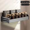 Wall-Mounted Kitchen Seasoning Rack: Punch-Free Multifunctional Condiment Set with Jars