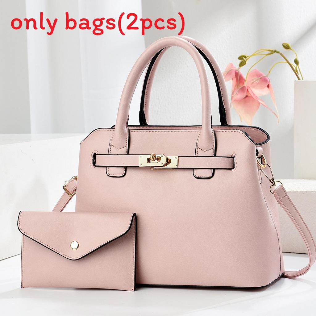 Pu Large Capacity Bucket Bag For Women With Lock Closure And Inner Pocket