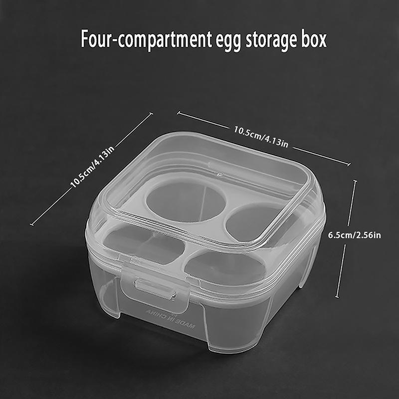 1Pcegg Box 3/4/8 Grids Egg Holder Container For Outdoor Camping Picnic Eggs Box Case Anti-Fall Egg Storage Box Kitchen Organizer