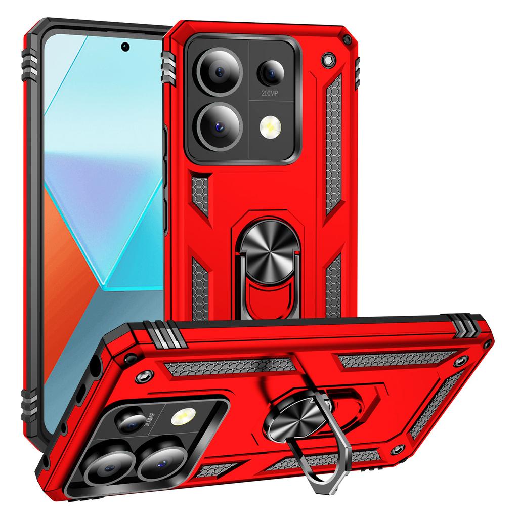 For Xiaomi Redmi Note 13 Pro 5G/Poco X6 5G Case PC+TPU Anti-Drop Phone Cover with Kickstand