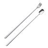 304 Stainless Steel Long Handle Stirring Spoon & Fork Set