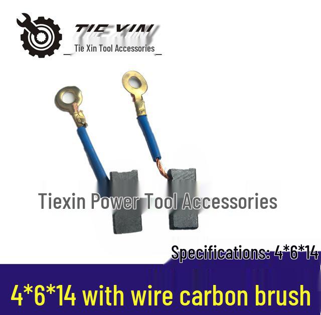 

Electric Tool Carbon Brush 4x6x14mm with Wire