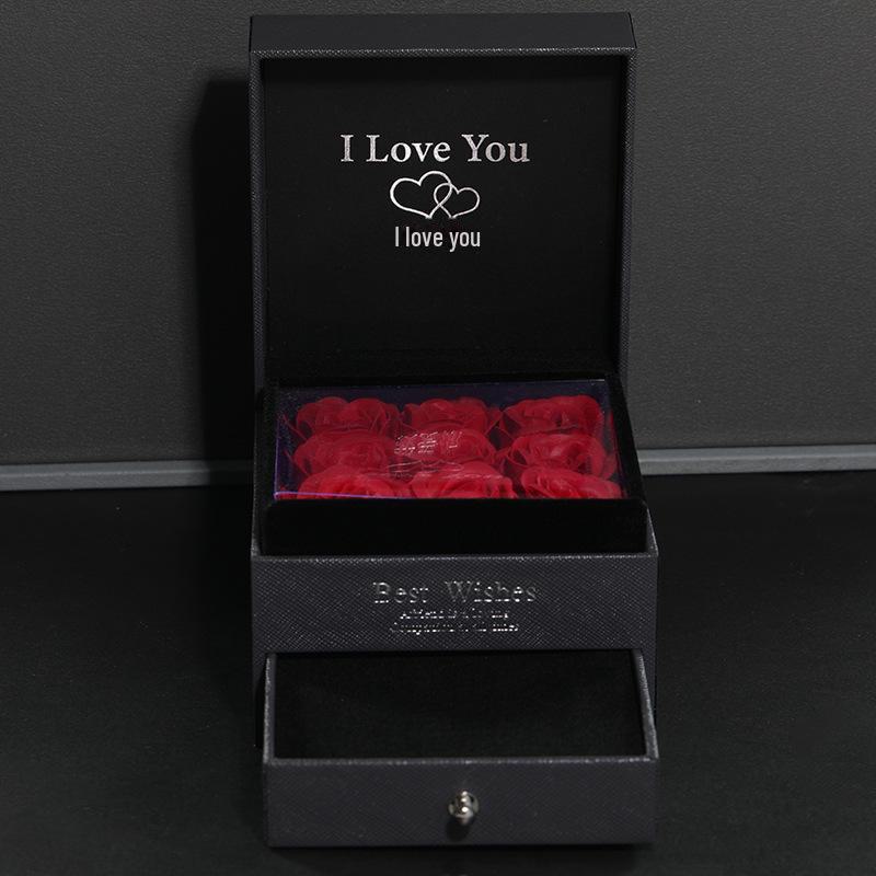 Coffret cadeau Saint-Valentin 520 roses avec collier et bracelet pour petite amie