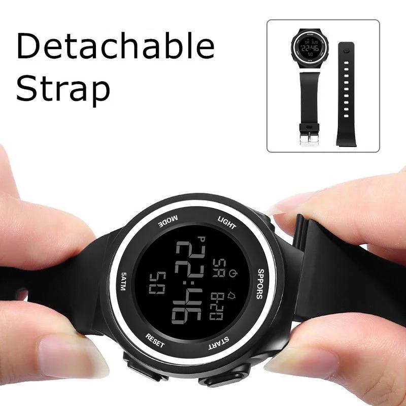 Waterproof Led Watches for Men Outdoor Sports Men Digital Led Quartz Alarm Men Wrist Watch Fashion Electronic Watch New