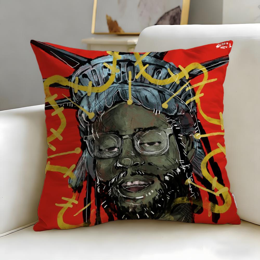 popular rapper Chief Keef Cushion Cover Soft & Easy-Wash Pillow Case – Versatile for Couch, Bed, Travel and Office