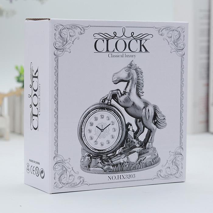 European creative table retro horse dolphin alarm clock clock export