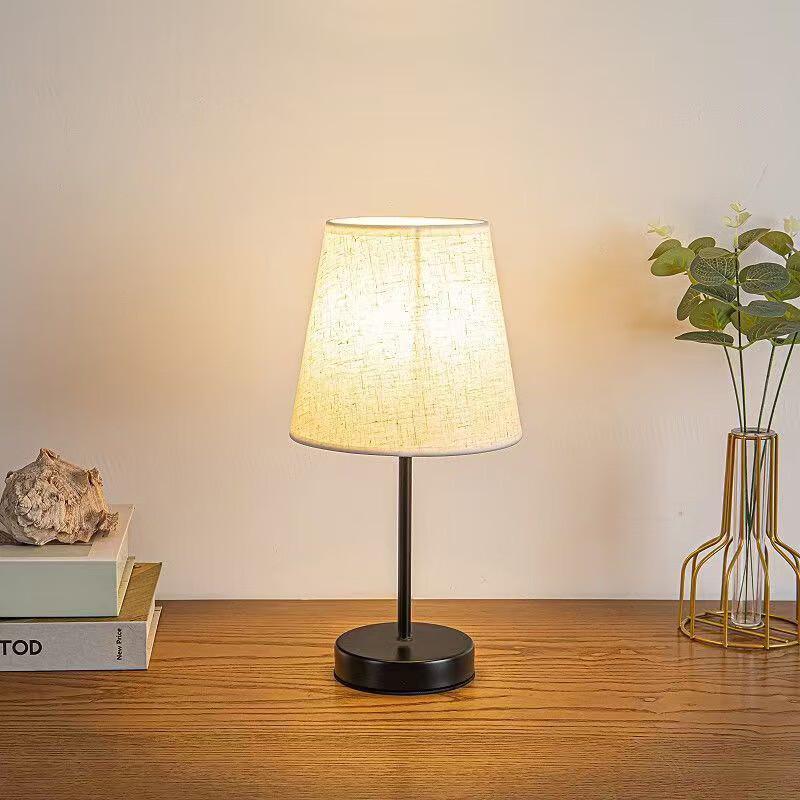 Linen Bedside Table Lamp
