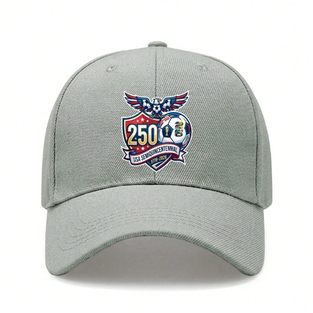[Patriotic Baseball Cap] 250Th Anniversary USA Semiquincentennial Printed Black Polyester Adjustable Breathable Sun Protection Casual Outdoor Sports