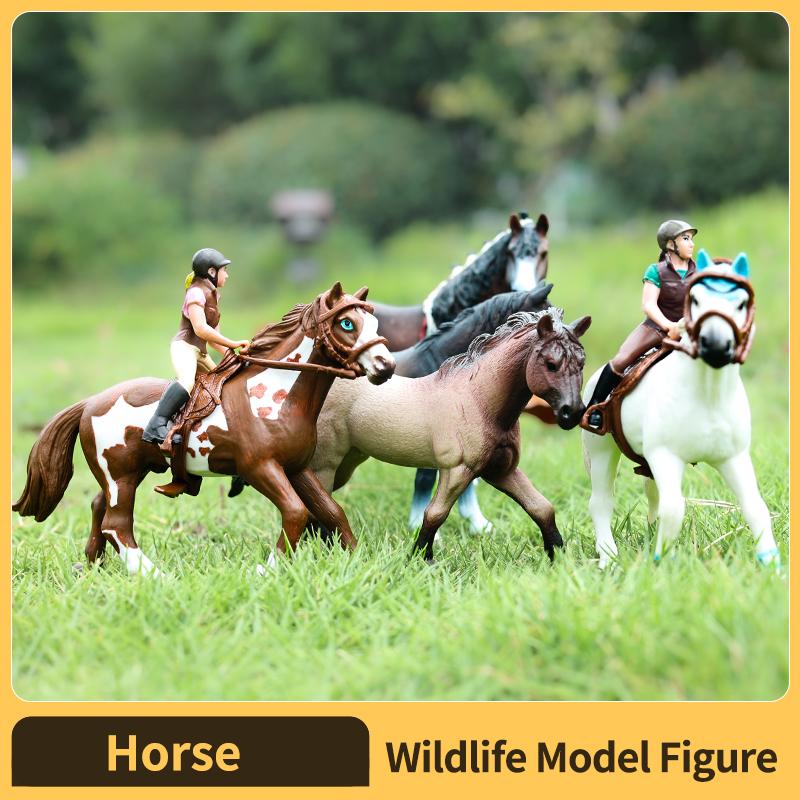 Realistic Wild Horse Action Figure Plaything - Collector-Worthy Animales Miniature Children-Friendly Perfect Present for Animal Lovers