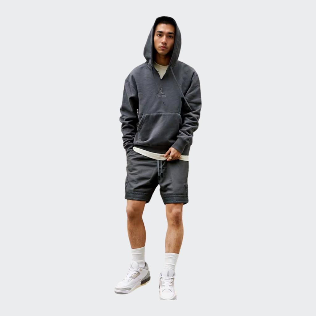 Air Jordan A Ma Maniere X  3 Collaboration Jacquard Knit Shorts Men Bottoms Black CV3434-099