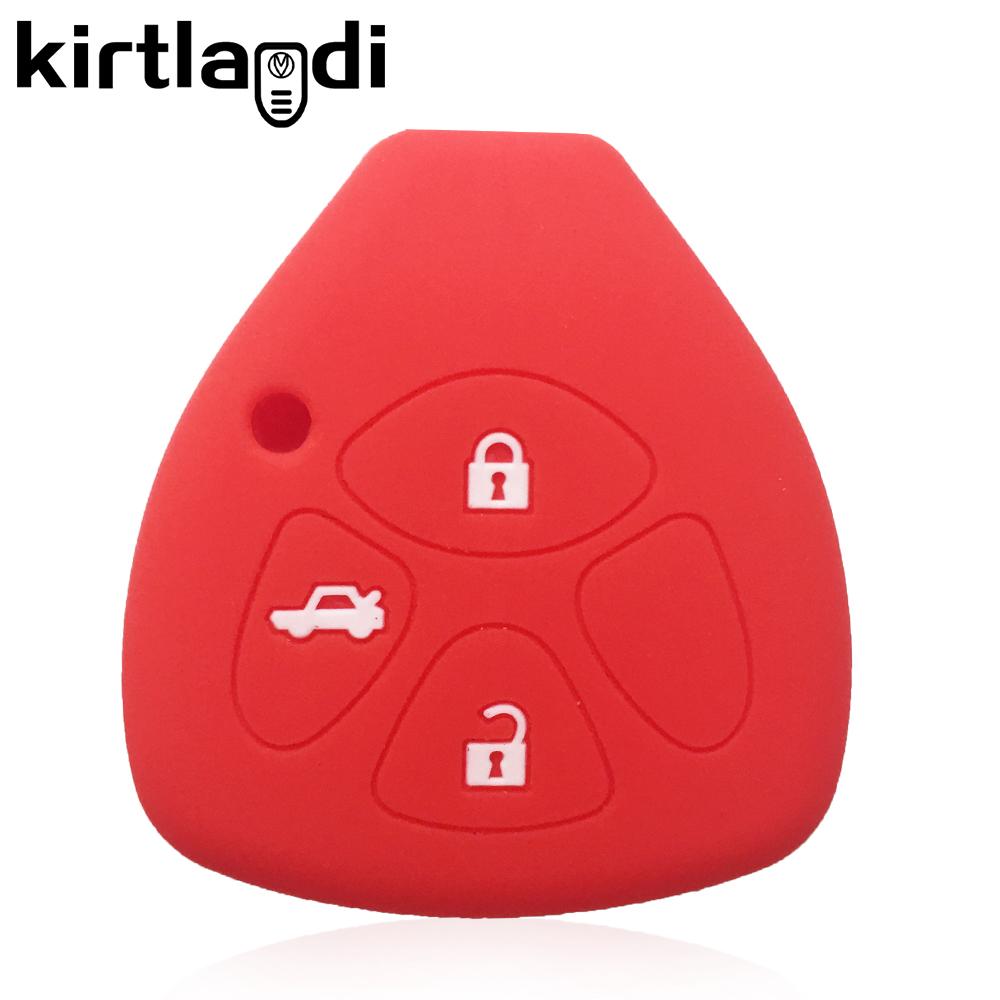Car Accessories Key Case Cap for Toyota Rav4 Auris Corolla IQ Porte Yaris/Vitz Verso Hilux Icon Camry 40 2/3/4 Buttons Key Cover